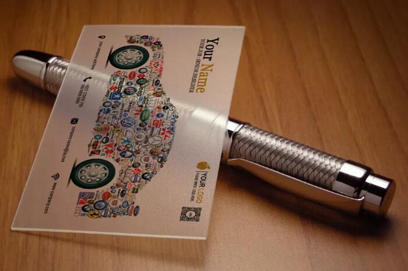 透明名片樣例展示1