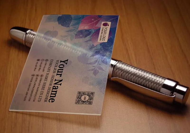 透明名片樣例展示4