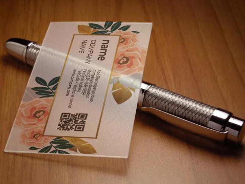 透明名片樣例展示5