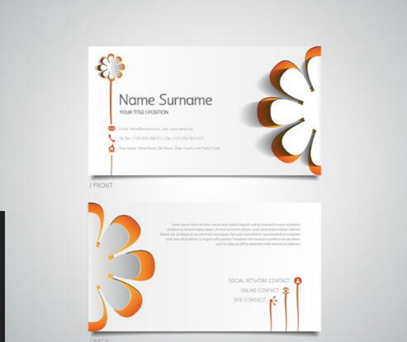 花、動物名片樣例展示2