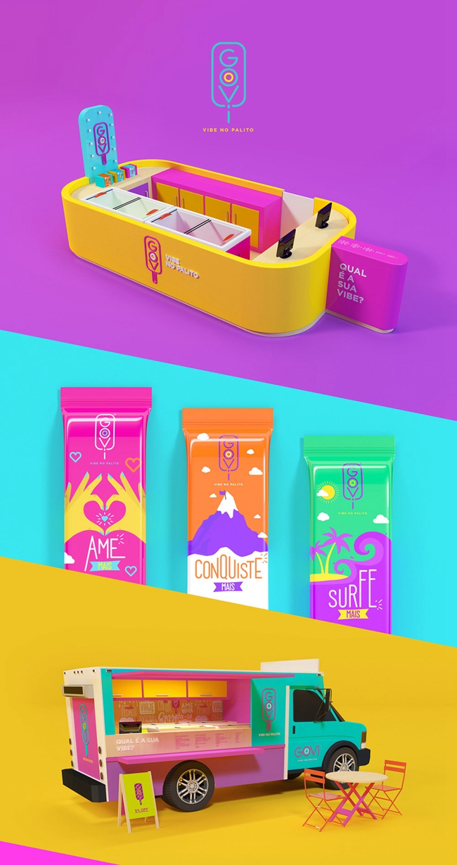 Goovi冷飲冰棒包裝設(shè)計