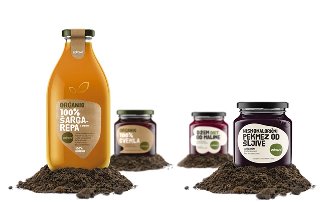 Naturall & Zdravo純天然果汁包裝設計