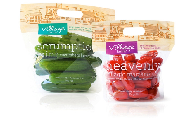 Village Farms蔬菜食品包裝設(shè)計(jì)