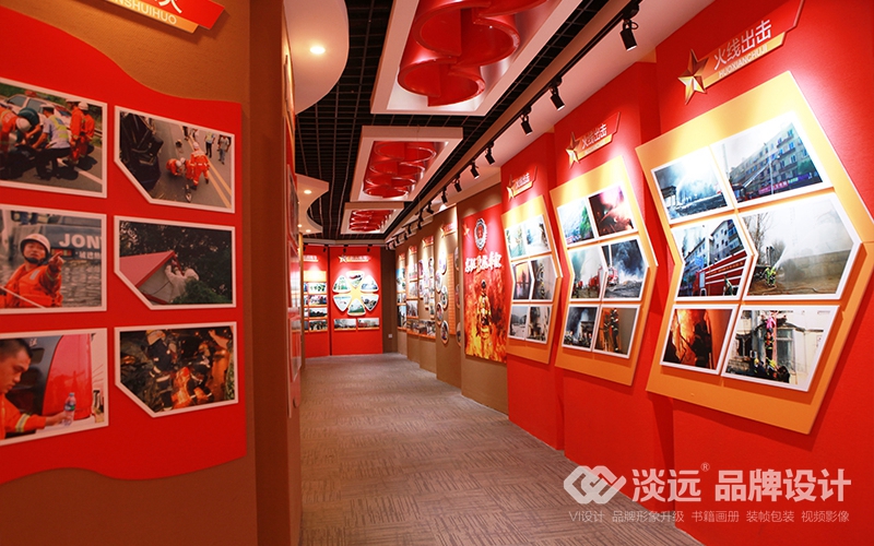 空間展示設(shè)計-遼陽市太子河消防大隊展廳