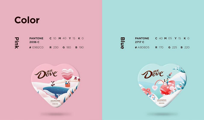 七夕包裝設(shè)計欣賞,德芙巧克力包裝設(shè)計