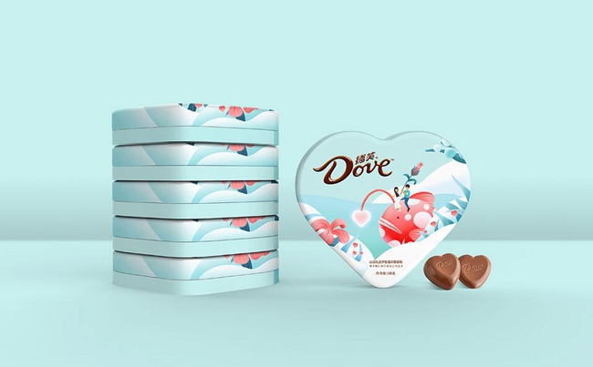 七夕包裝設(shè)計欣賞,德芙巧克力包裝設(shè)計