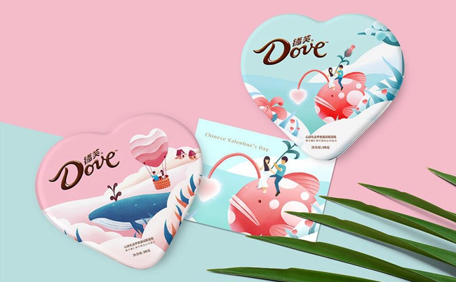 七夕包裝設(shè)計欣賞,德芙巧克力包裝設(shè)計