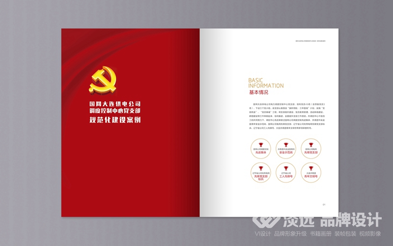 企業(yè)畫冊設(shè)計,國網(wǎng)黨支部匯編手冊