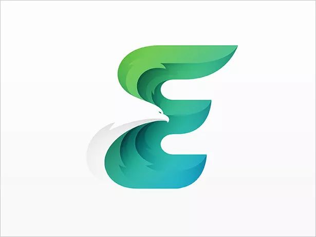 漸變立體質(zhì)感字母LOGO設(shè)計欣賞4